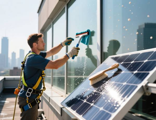 window and solar panel cleaning